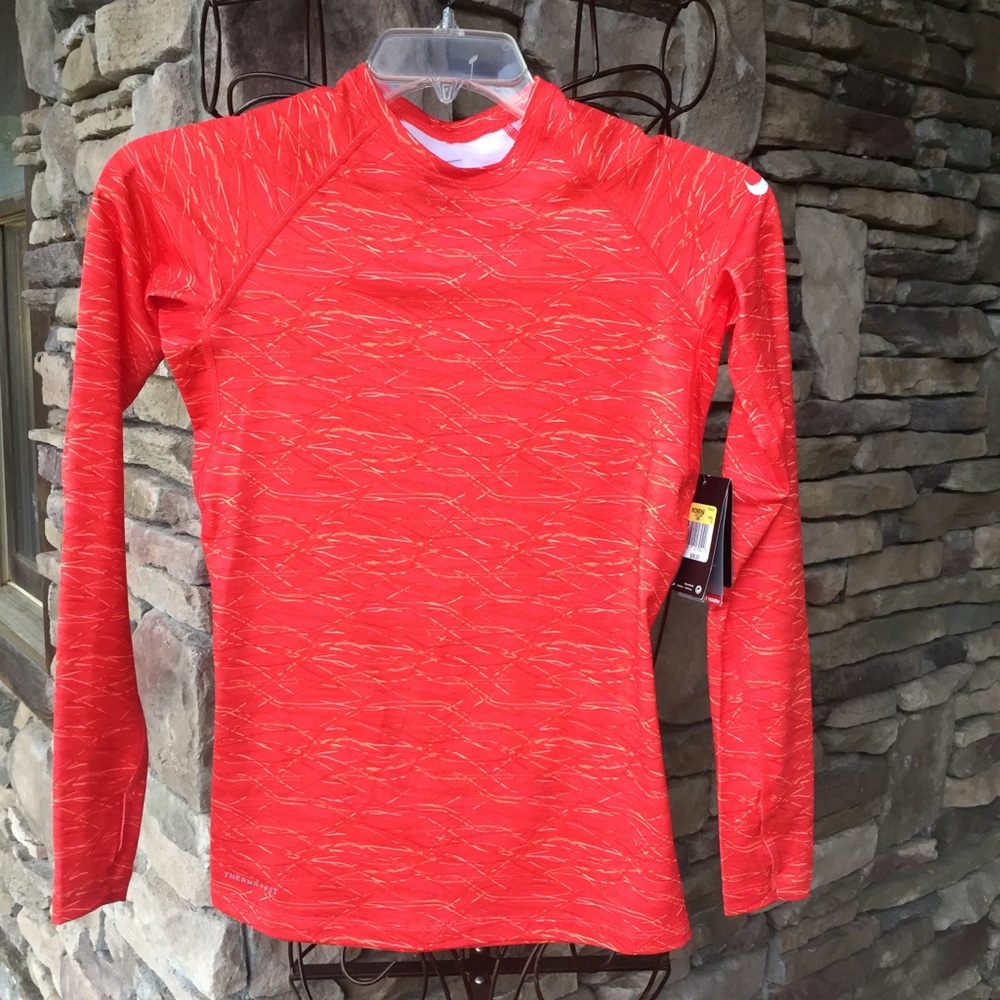 [Nike] dri fit pro combat fitted long sleeve tee exercise workout run walk NWT